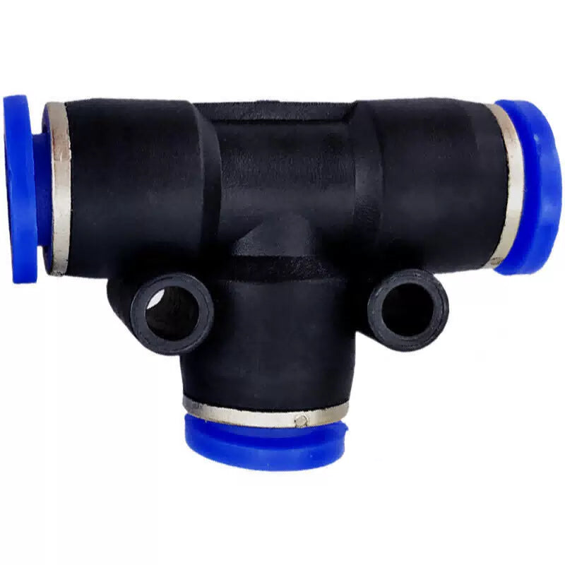 Yahai PE Equal Diameter T-Type 3-Way PE-16 Connector - PE-16 Fitting [1]