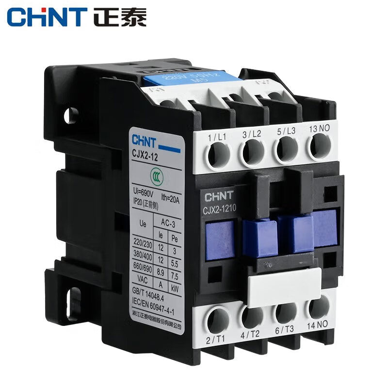 Chint (CHNT) AC contactor 12A contact relay CJX2-1210-380V