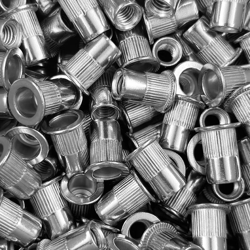 Zhuqin 304 stainless steel rivet nuts, one price M10 (flat head, vertical groove).