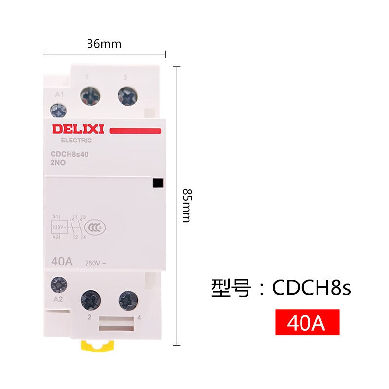 DELIXI 40A 220V Normally Open Contactor CDCH8S