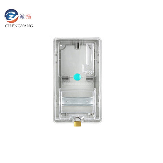 Chengyang CY-DB transparent plug-in card meter box waterproof plastic single-phase meter box outdoor surface-mounted meter box single-phase 1 household economical type (iron guide rail type)