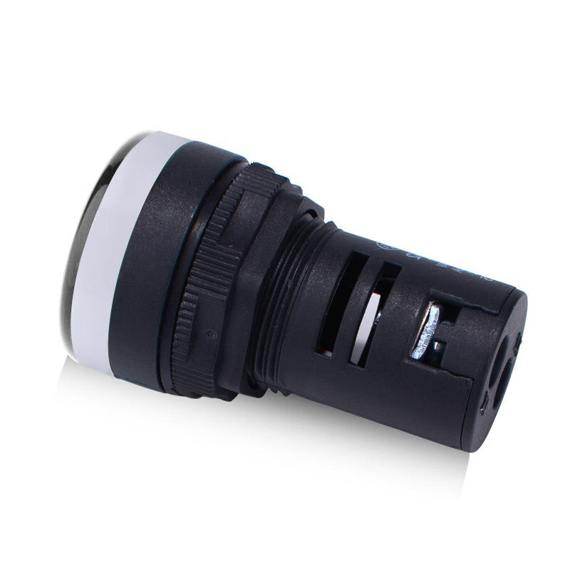 Chint (CHNT) pure white signal indicator light voltage AC220V warning light ND16-22DS/4 AC 220V pure white indicator light (customized)