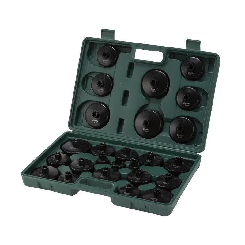SATA 25-piece universal cap filter wrench set; 09705