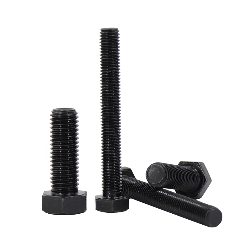 Bingyu BY-505 Grade 8.8 High Strength Hex Bolts, Black High Strength Hex Bolts M12*35 (50 pieces/pack)