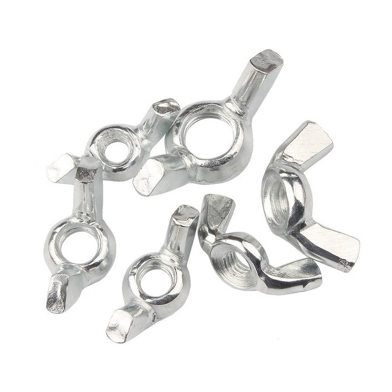 Steel Precast Products National Standard Galvanized Butterfly Nuts, Razor Head Hand-Tightening Nuts, Ingot Nuts, [Jingcang] M10 (50 pieces per pack)