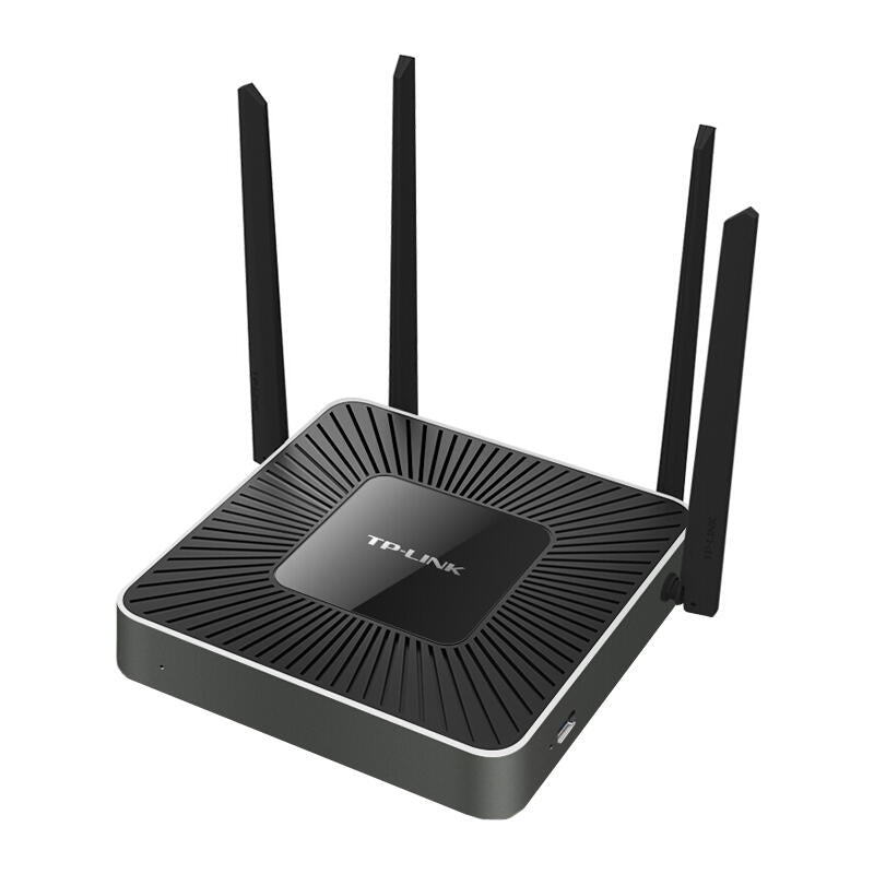 TP-LINK wireless enterprise router, 2 antennas (2.4GHz) + 2 antennas (5GHz), 5 Gigabit ports: 1 USB2.0, recommended capacity: wireless (0), total (100); TL-WAR1200L