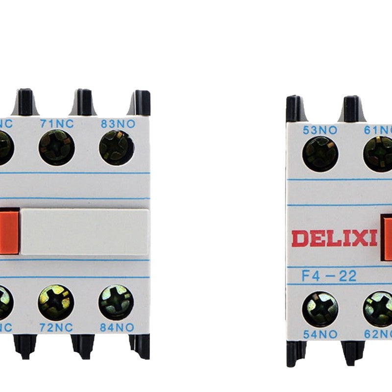 Delixi AC contactor F4-22 top auxiliary contact F422 Unit: minimum order of 2 pieces