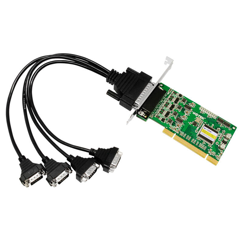 UOTEK PCI to 4-port RS485 high-speed serial port card with one-to-four serial port cable computer serial port expansion card 9-pin com port industrial grade; UT-734