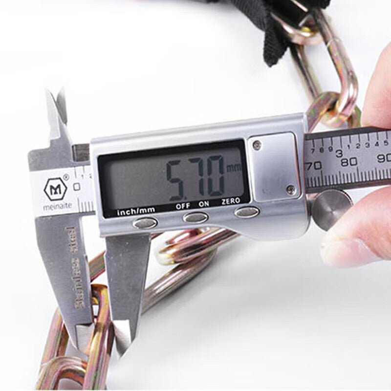 Shanglijin combination lock, chain lock, bicycle anti-theft lock, electric bike and motorcycle chain lock, black and gray straight head, 0.6 meters.