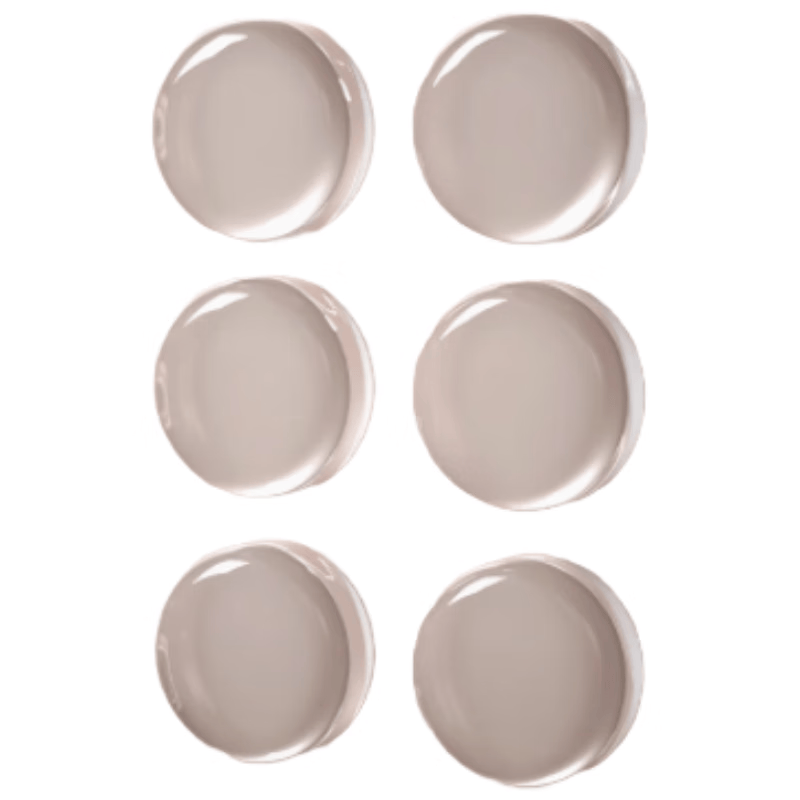 First-hand door handle anti-collision pad silicone sticker refrigerator door sticker door stop anti-collision cabinet door back particle wall sticker, round 6-pack