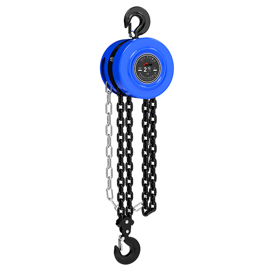 Iron Man Pioneer Hand Chain Hoist Lifting Chain Hoist Household Crane Small Round Manual Iron Hoist Hanging Hoist National Standard 2 Ton 3 Meter