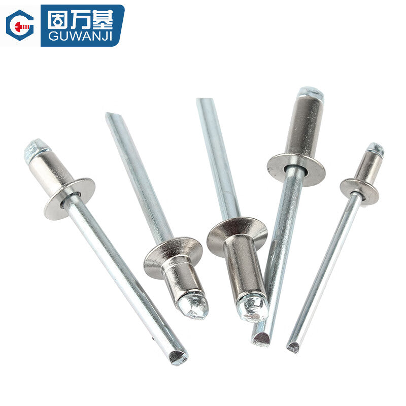 GUWANJI Open Head Countersunk Blind Rivets, 304 Stainless Steel, M3x8 [100 pieces/pack]