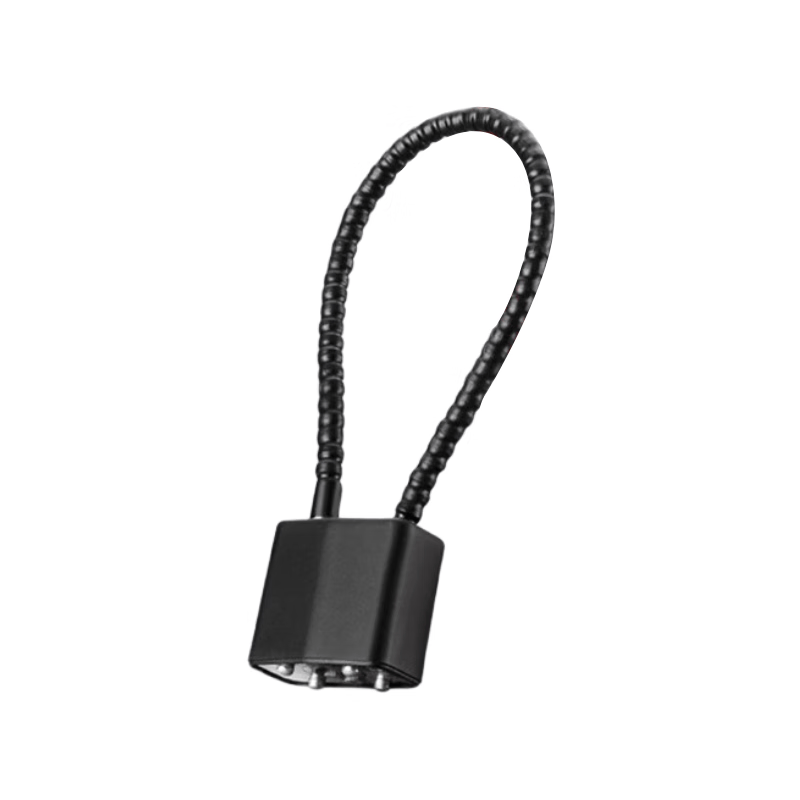 Pangu Precision Cabinet and Filing Cabinet Steel Wire Combination Padlock Steel Cable Anti-theft Lock Long Padlock Black - 28cm Through Opening