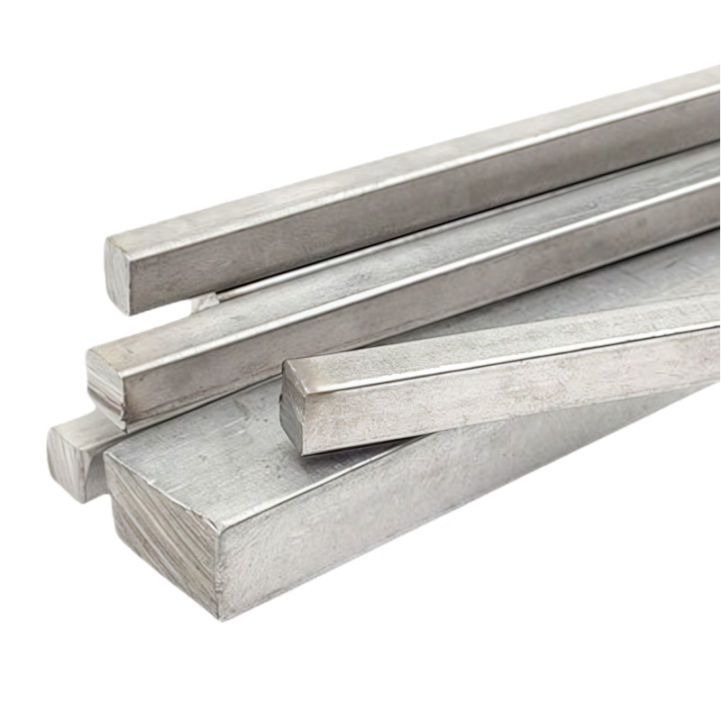 Heyucheng 304 Stainless Steel Flat Key Pins, Stainless Steel Flat Bars, Square Bars, Steel Square Keys 10*8mm - 10cm long/piece
