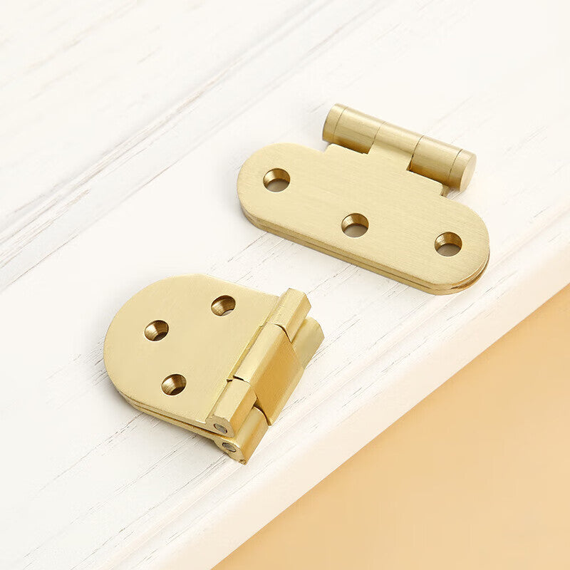 Deyu Crafts - Hinges for Cabinets, Doors, and Windows - Brass Hinges (8 holes, 70mm) - One Price