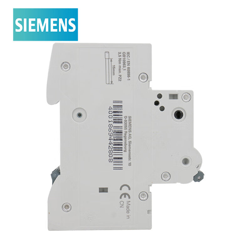 Siemens circuit breaker 5SY6104-7CC Type C 4A 1P 6KA single in and single out air switch main circuit breaker