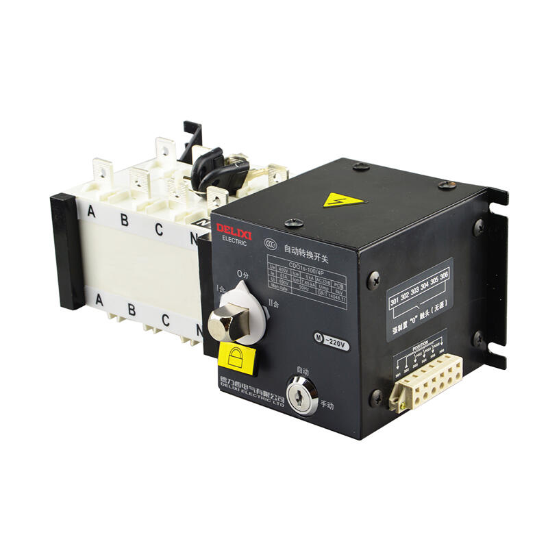 Delixi Dual Power Automatic Transfer Switch CDQ1s-100/4P 50A
