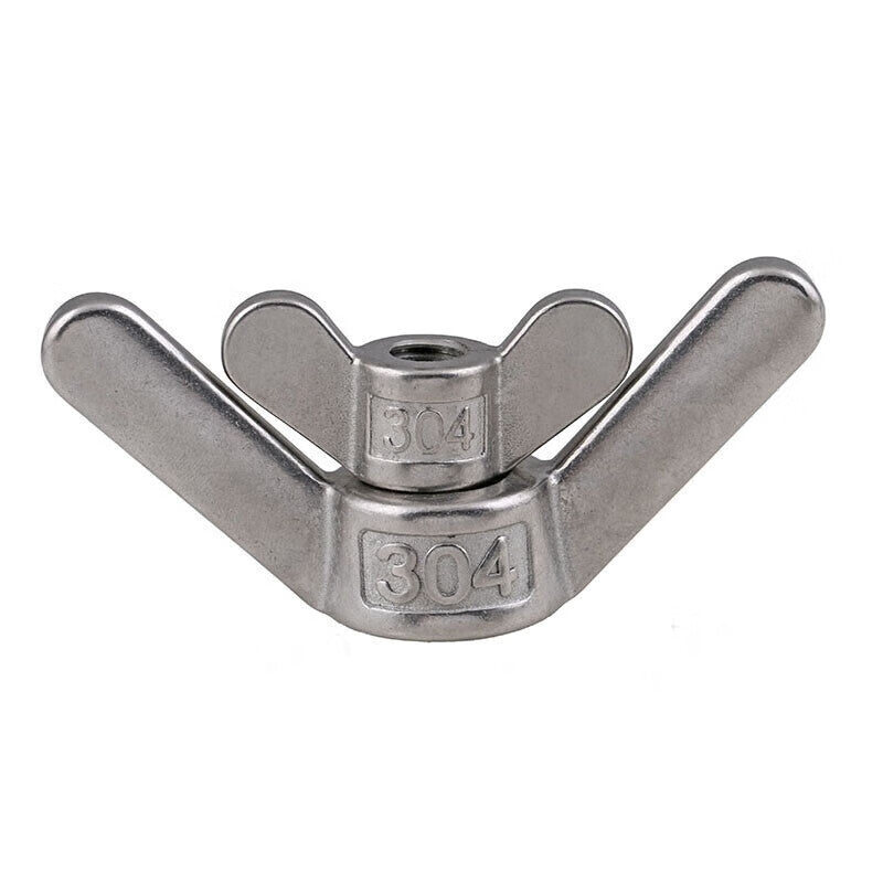 Winstein 304 Stainless Steel Irregular Shaped Hand-Tightening Nut M8 Large Ear Wing Nut Cracker Nut WSX99