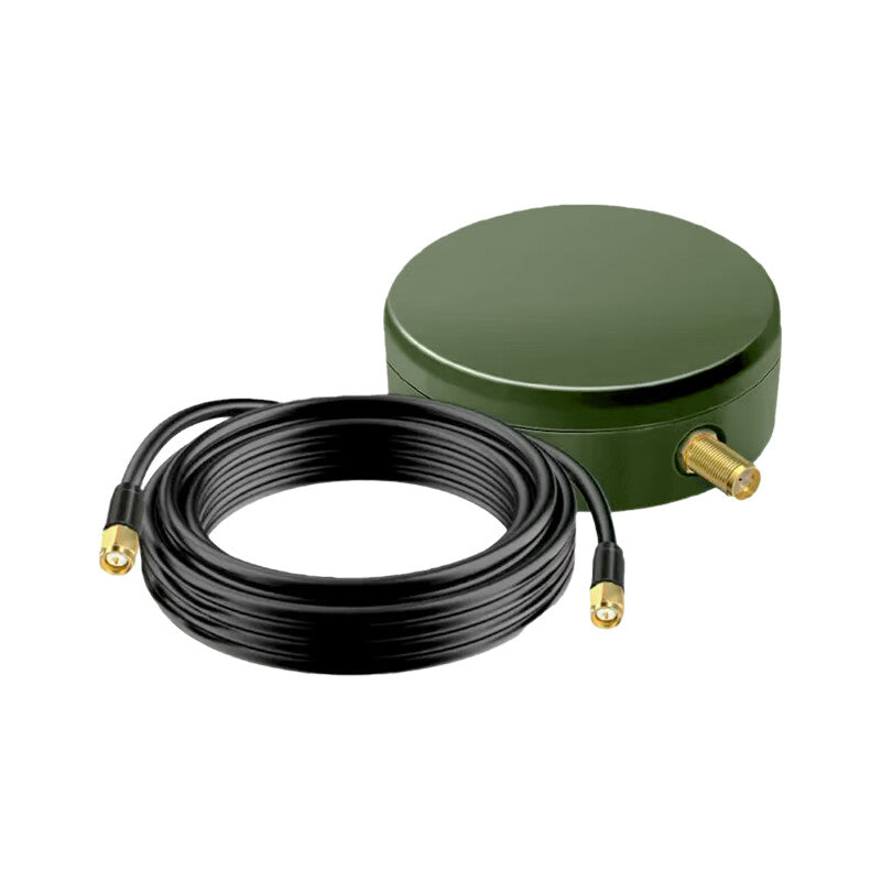 Junshan Technology Co., Ltd. Tiantong Satellite Handheld External Antenna, Magnetic Portable Mini Antenna, Anti-interference Vehicle/Boat Antenna, 5-meter Feeder Cable JK-TTWX-5M