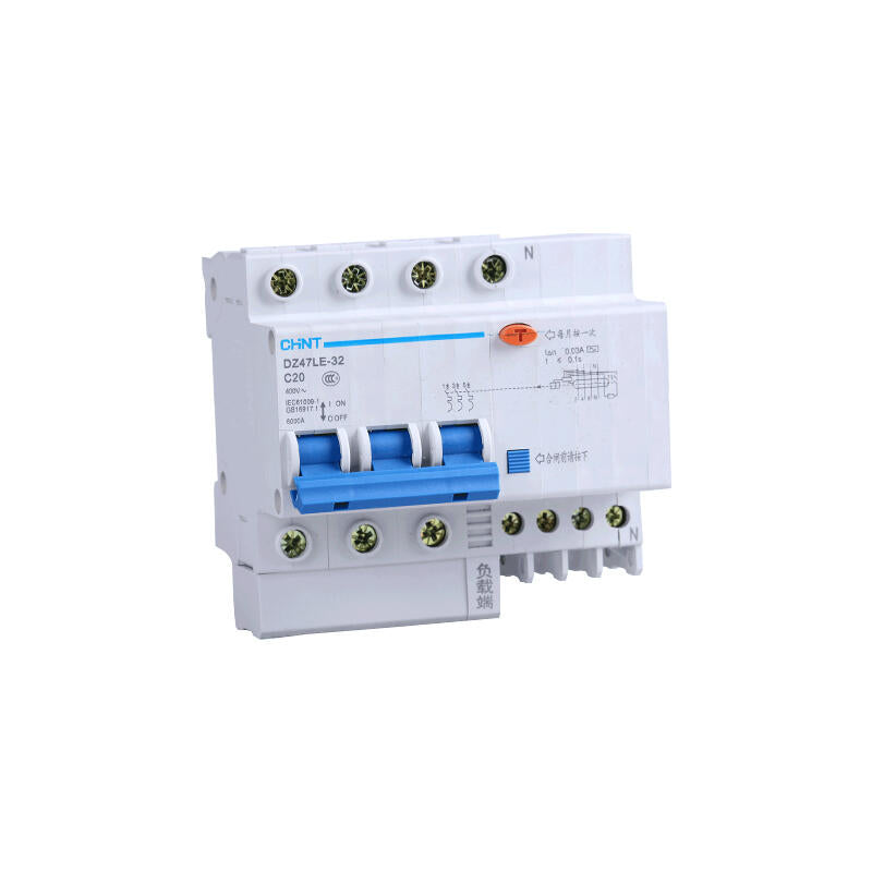 Chint DZ47LE-32 3P+N D16 30mA Miniature Circuit Breaker