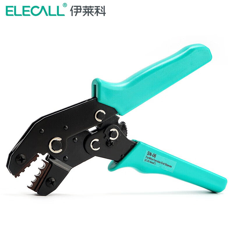 ELECALL Cold-Pressure Ratchet Type Bare Terminal Crimping Pliers SN-06 (0.5-6mm²)