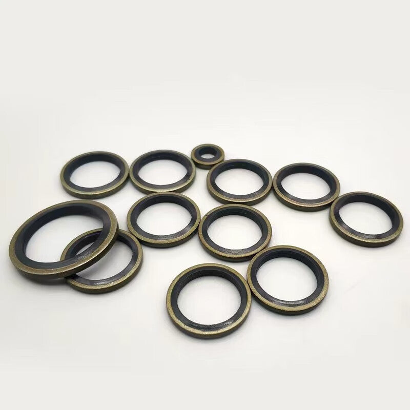 ZHIDE Nitrile Composite Washer: Nitrile + Carbon Steel, 12 (12.2*18*2)