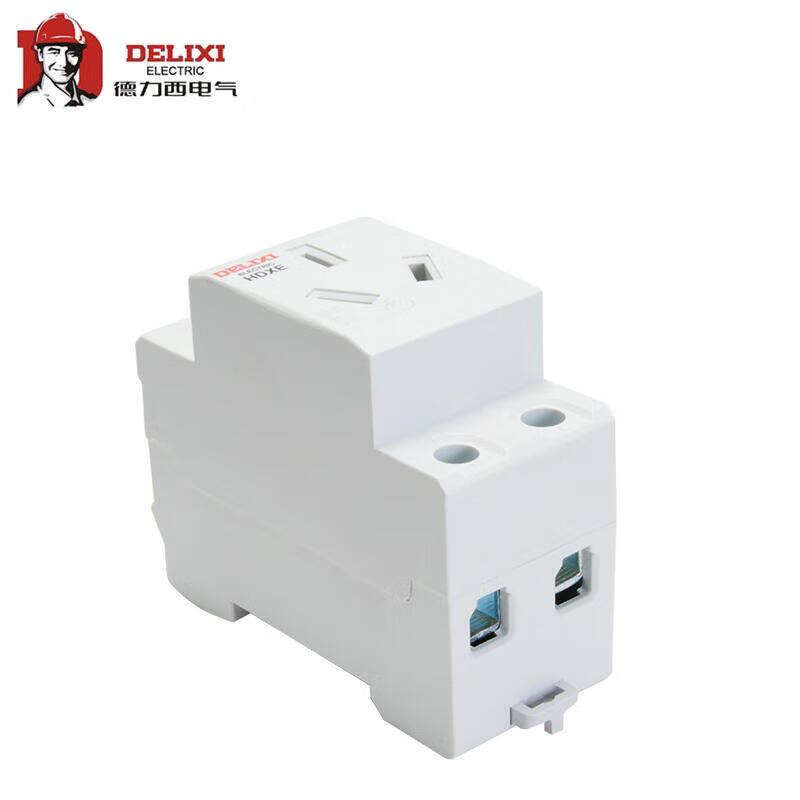 Delixi Electric HDXE rail socket; HDXE socket three plugs 10A