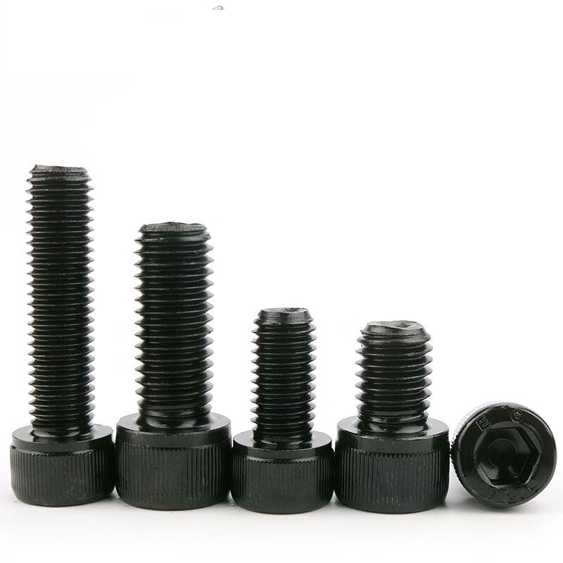 Yixuan Tools 12.9 grade metric cup head hex socket head cap screws, blackened (quenched), high strength bolts, extended screws M10*150 (half thread), 10 pieces