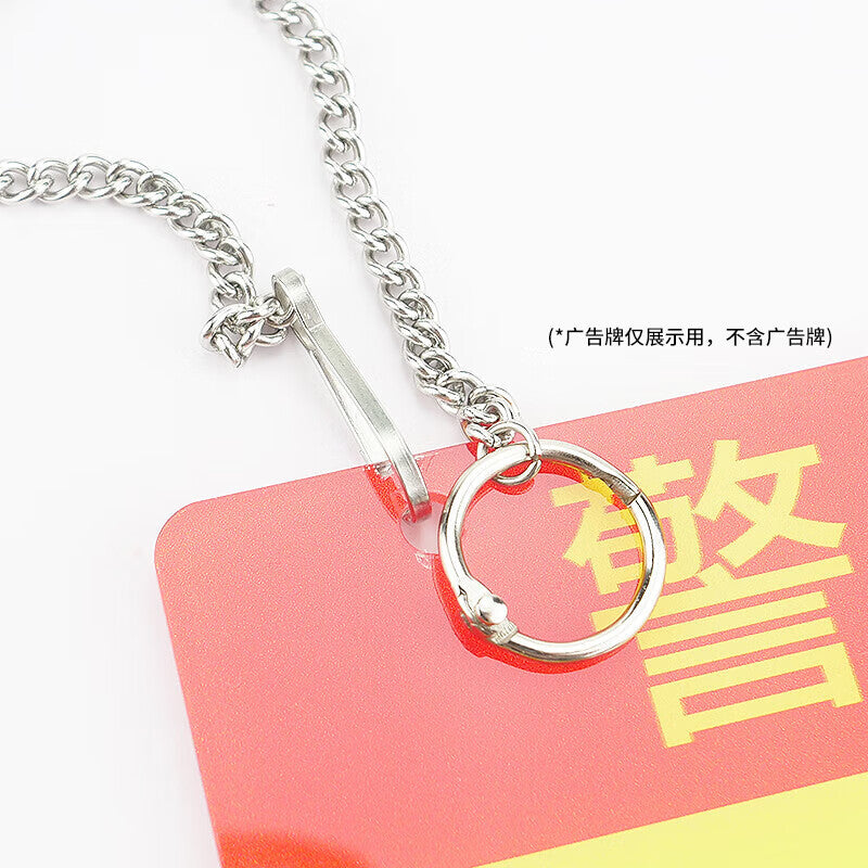Haisik [Beijing Warehouse Delivery] Stainless Steel Hanging Chain for Advertising Signs, Posters, and Parking Signs (Including Two Round Ring Buckles, 50cm) HKsq-263