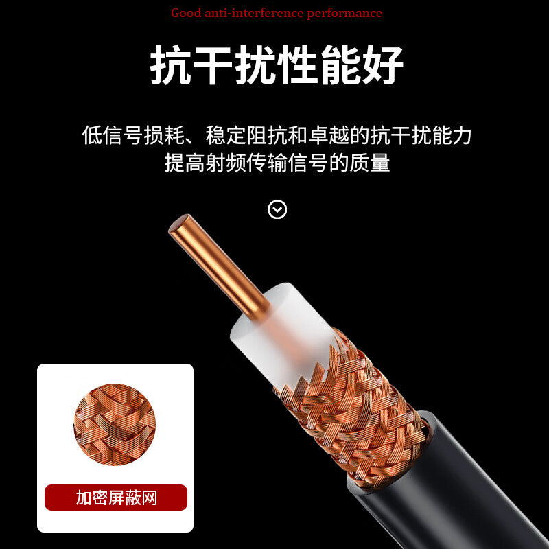 Requires N-to-N coaxial RF adapter cable, SYV50-5 coaxial feeder RF adapter extension jumper, 0.5 meters, SX-505-NJJ-05.