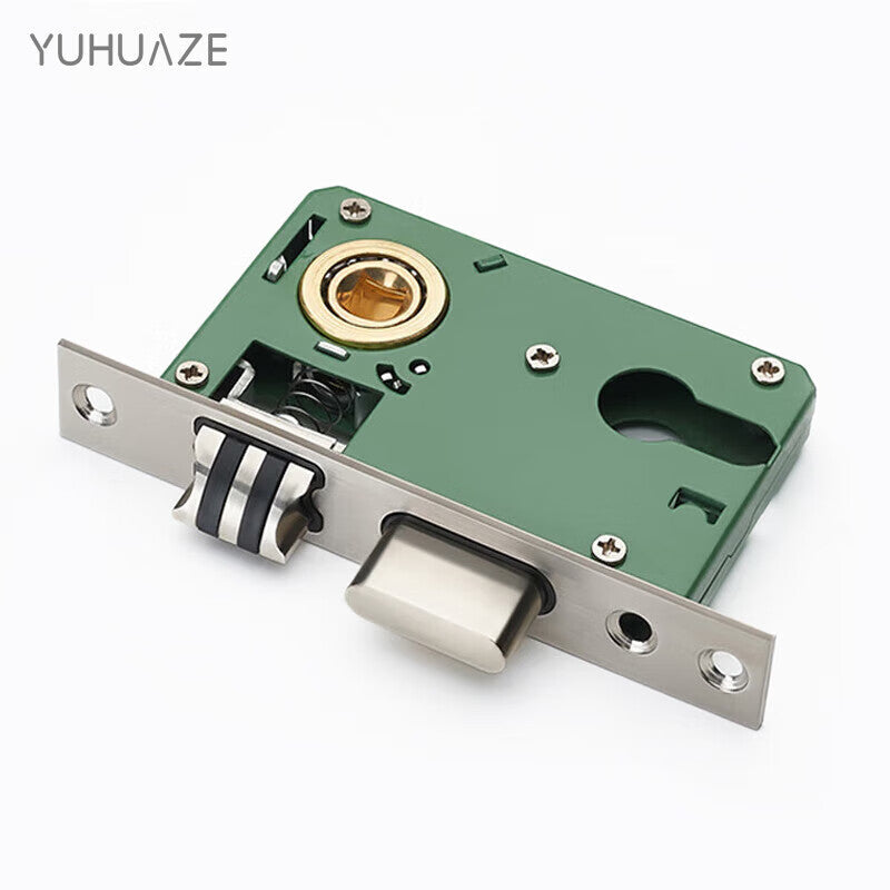 Yuhuaze Copper Core Double Tongue Stainless Steel Lock Body Lock Cylinder Interior Bedroom Lock Tongue Door Lock Universal Door Lock Small 50 Lock Body Length 125mm