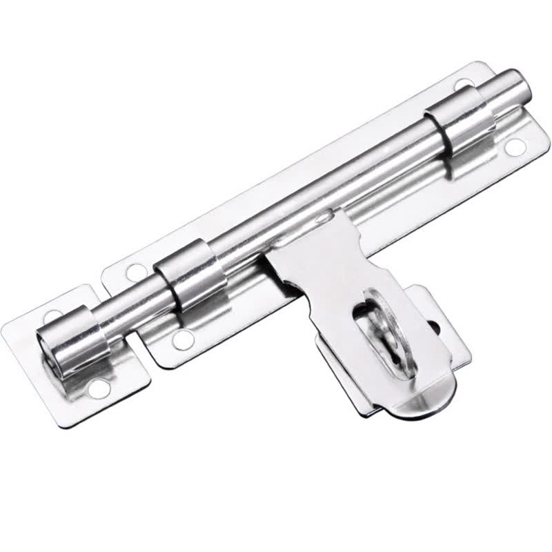 Haisdick Thickened Stainless Steel Door Lock Bolt (Concealed) 1 Piece with Buckle, 6-inch (Minimum Order 4 Pieces) HKZ-57