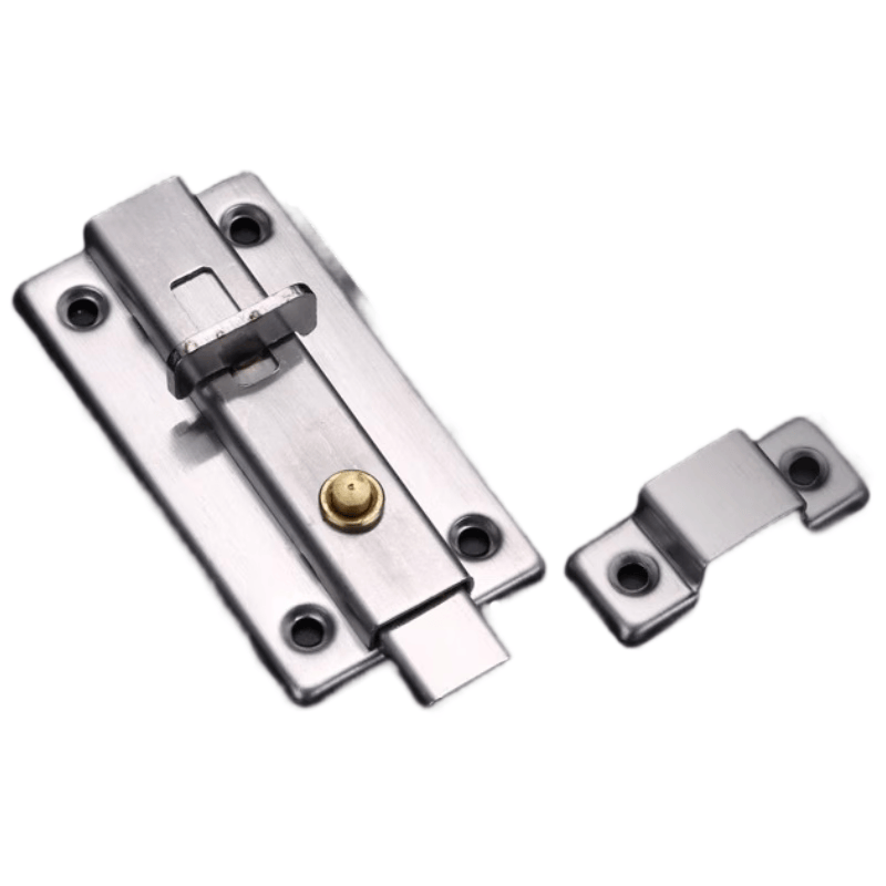 Pango Precision Automatic Spring Bolt Door Lock, 4-inch Self-Springing - Flip Edge Type, Two-Pack