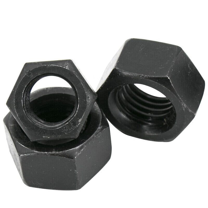 Kaihe 8.8 grade external hexagonal nuts, high strength, blackened M12 (50 pieces per pack)