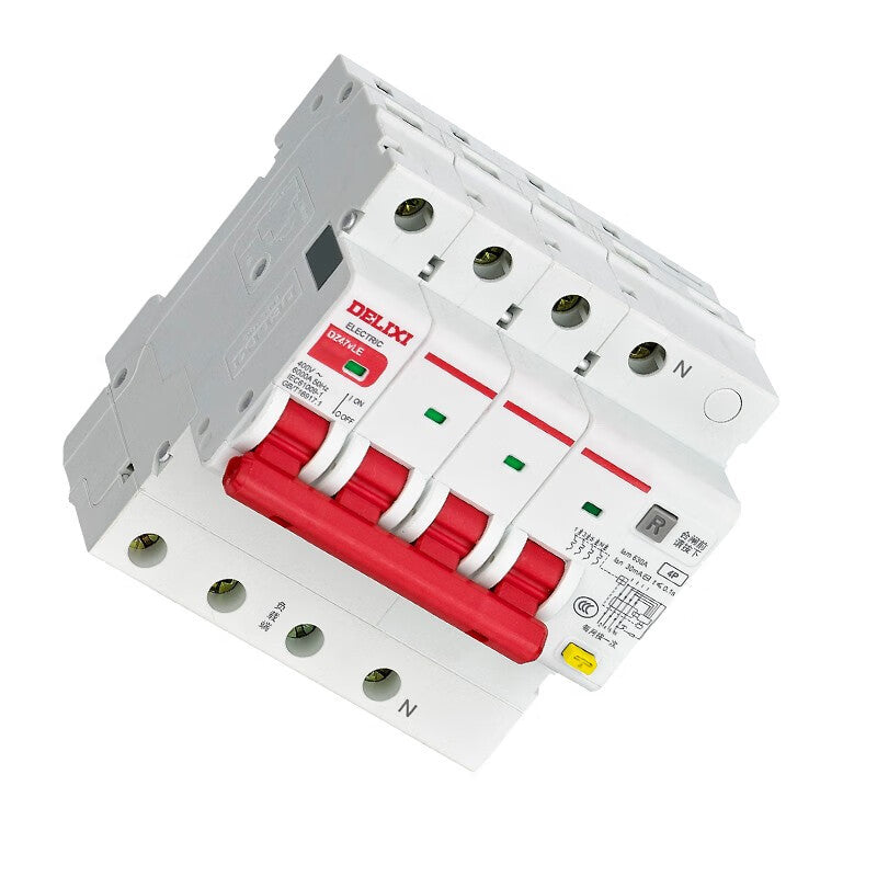 DELIXI DZ47vLE 4P C Type 16A 30mA Circuit Breaker
