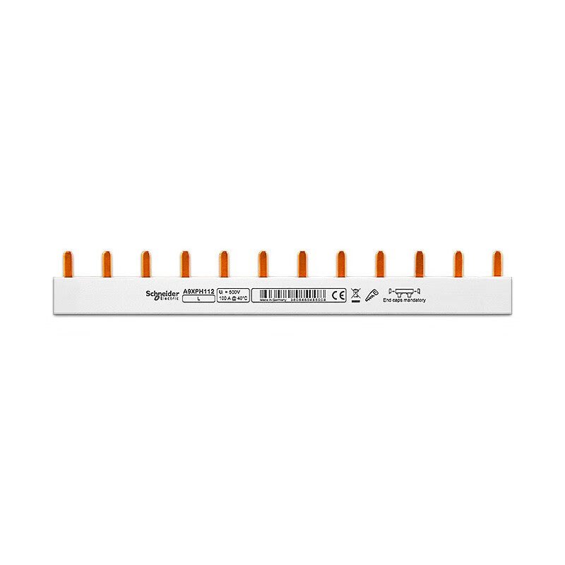 Schneider bus 1P 12-circuit connection copper bar wiring bar vanity busbar circuit breaker air switch wiring bar A9HLP112