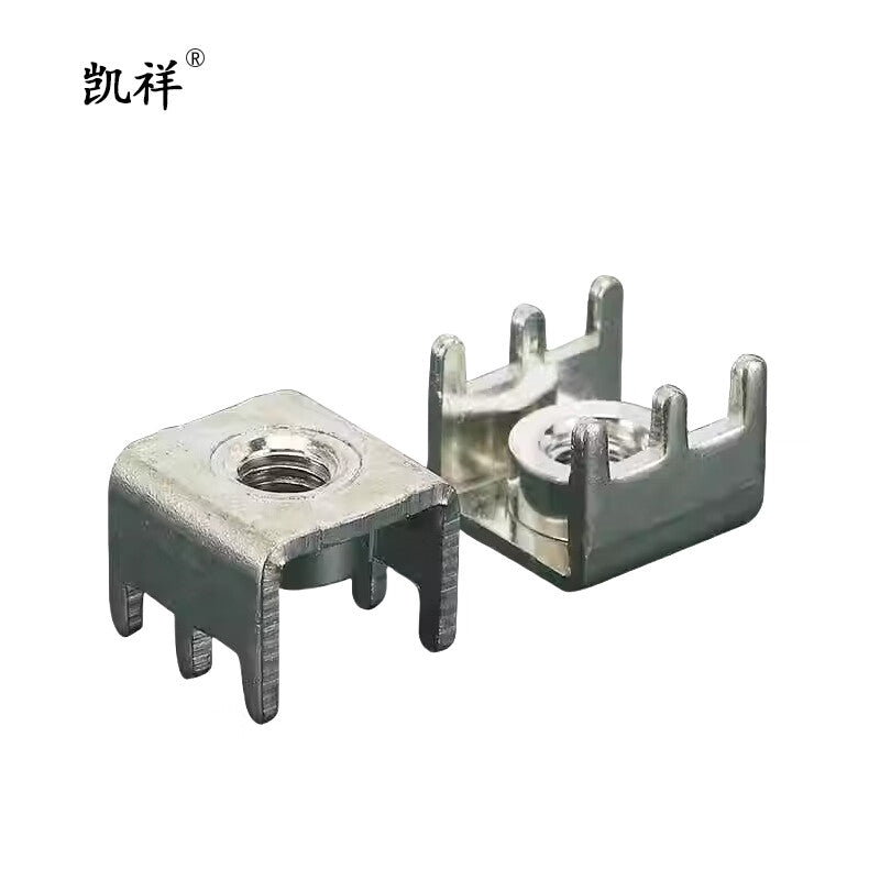 Kaixiang PCB high current copper terminal block circuit board soldering terminal screw washer U-shaped terminal + screw M4 brass PCB-16 (stretch) 20 pieces