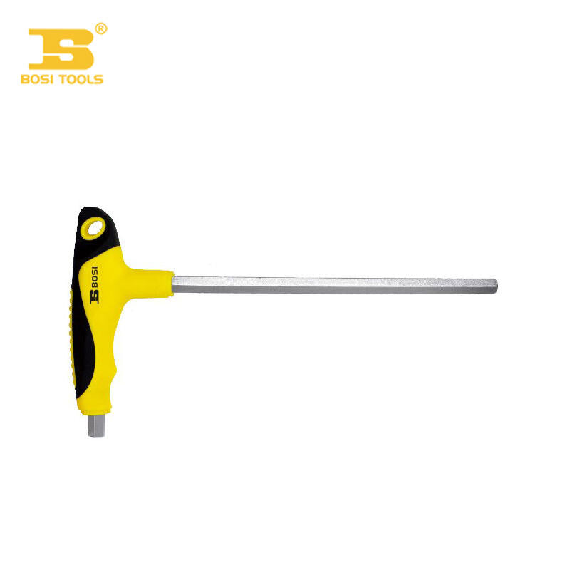 Persian two-color handle T-shaped flat head hexagon wrench 5mm; BS428205