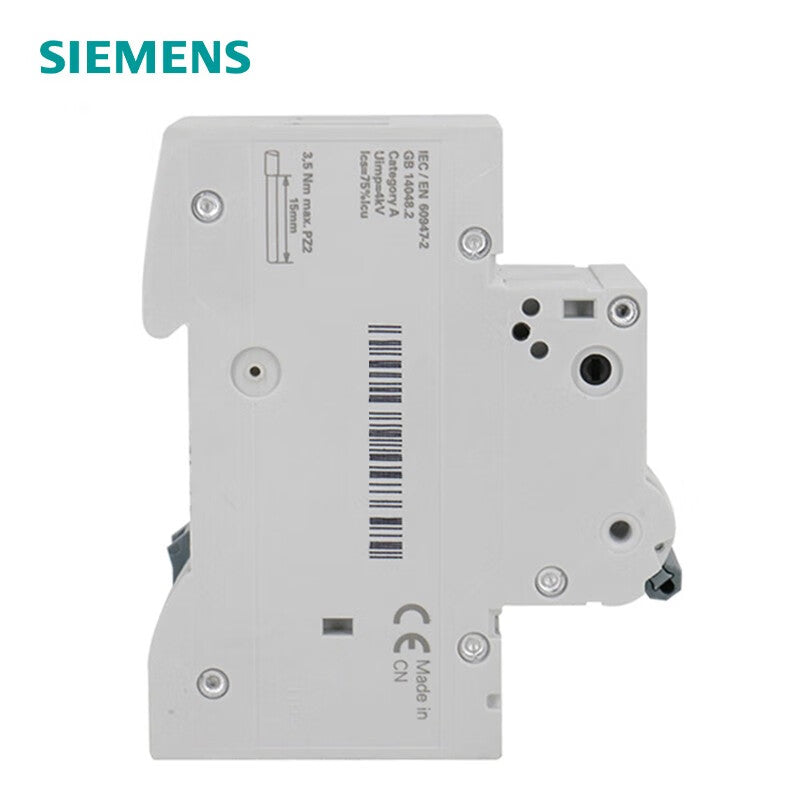 Siemens 5SY4220-7CC Type C 20A 2P Circuit Breaker