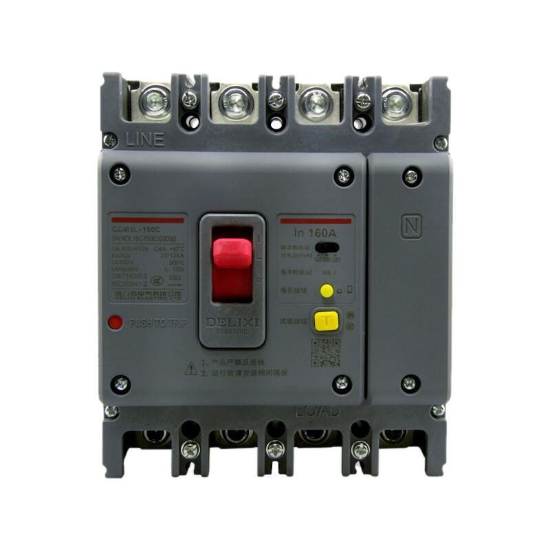 Delixi CDM3L-160S Residual Current Circuit Breaker - 160A