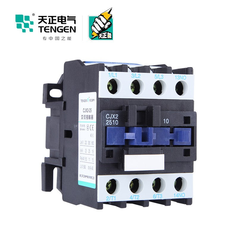 Tianzheng Electric TENGEN CJX2-2510 110V AC contactor 3P 25A 02010070129