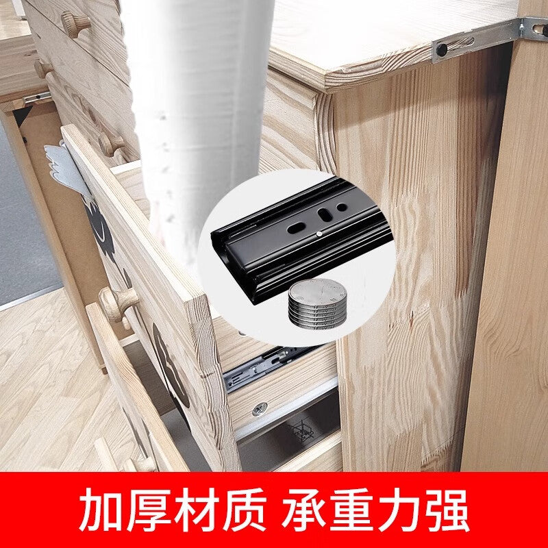 Pango Precision Universal Cabinet Drawer Slides with Ball Bearing Rails, Stainless Steel, 12 inches (30 cm) [Two Pairs]