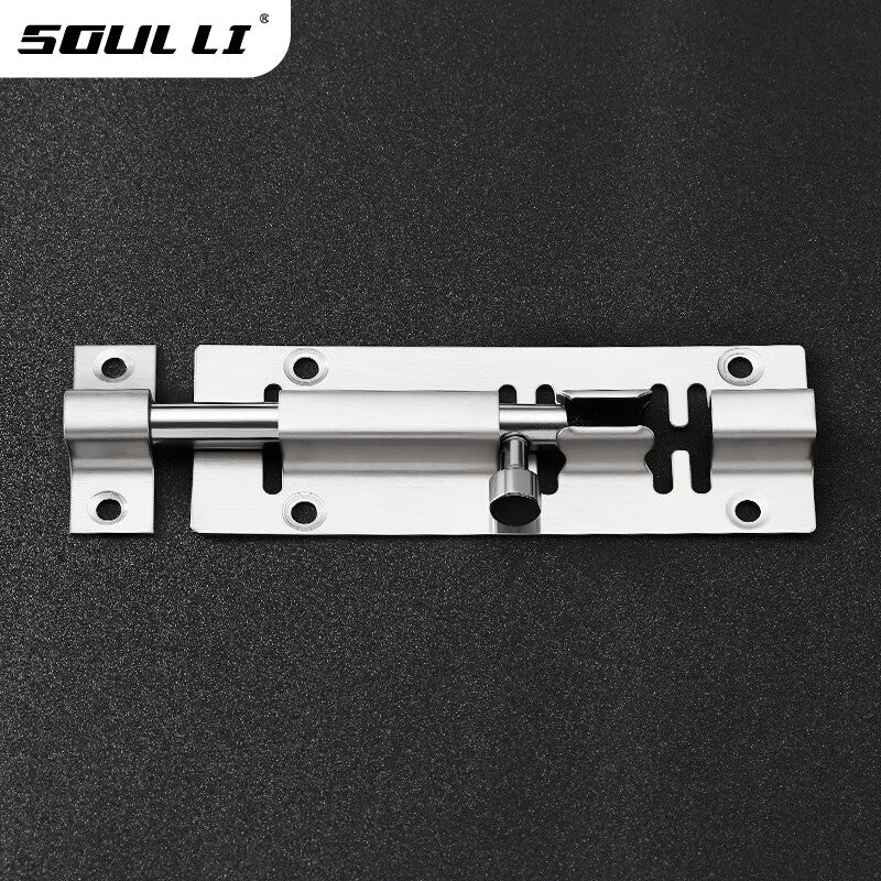 Shouli surface-mounted stainless steel door bolt, door latch, anti-theft door bolt, lock, wooden door latch, door bolt, 8-inch