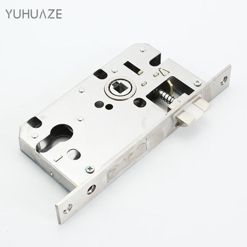 Yuhuaze Stainless Steel Lock Body Large 50 Lock Body Double Tongue 160mm Length Interior Door Home Bedroom Lock Tongue Door Lock Interior Lock Body Wooden Door Lock Room Door Lock Body Accessories