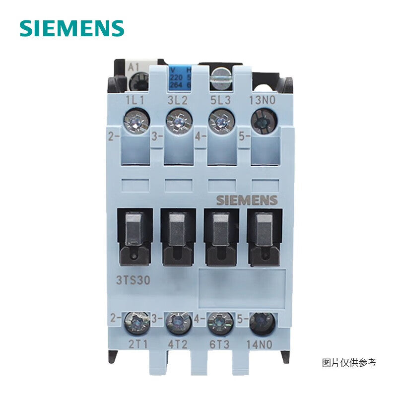 Siemens 3TS AC contactor control coil voltage 220VAC rated current 9A auxiliary contact 1NC 3TS30010XN2