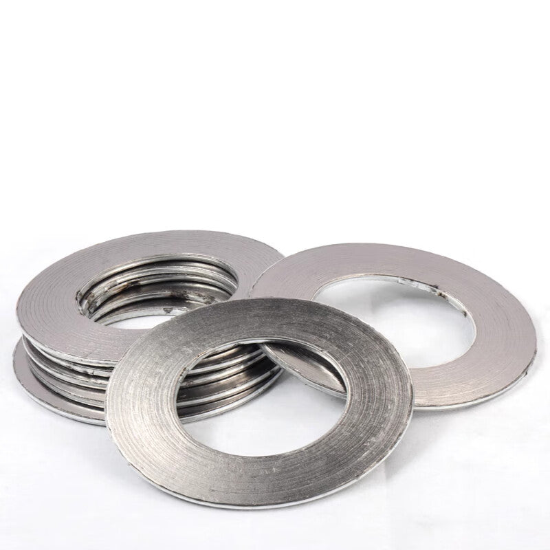 Meipai Metal Gaskets with Graphite Wound, High Temperature and High Pressure Sealing Gaskets for Flanges and Valves, DN150, Price Per Piece