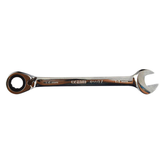 SATA fully polished two-way ratchet dual-purpose quick wrench 14mm; 46607