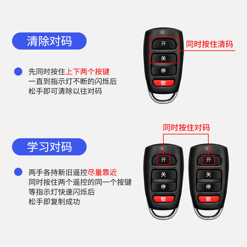 DLTXCN Electric Rolling Shutter Door Remote Control Garage Door Controller 433 Frequency External Rolling Shutter Door Motor Remote Control Model C Ready in Stock