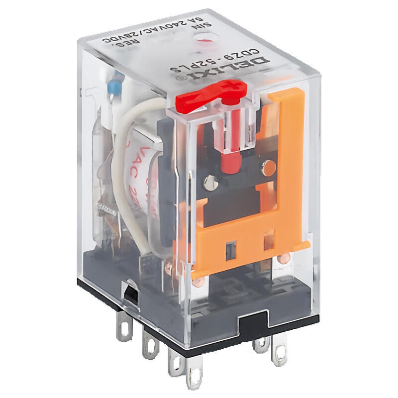Delixi Electric small electromagnetic relay; CDZ9-54P seat with protection