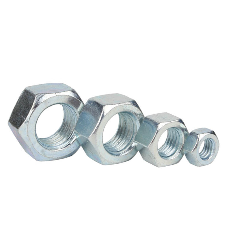 Deqi Grade 8 Galvanized Hex Nuts and Sheets, High Strength Galvanized, M6 External Hex Nuts (200 pieces)